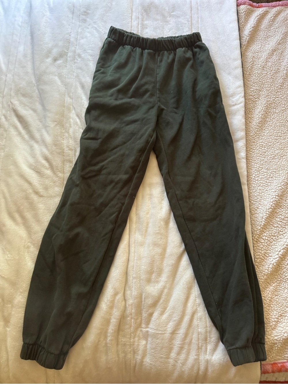 Dark Green Elastic-Waist Jogger Pants Pacsun John Gault